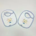PACK 2 BABEROS PARA BORDAR BAB 34 FB01/2 BLANCO-AZUL MARTIFANEL