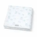 ARRULLO ESTAMPADO BEBÉ ALGODÓN 90X90 1426 CONEJITOS AZUL MARTIFANEL