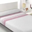 JUEGO DE SABANAS MICROFIBRA BENICIA ROSA ROSSANA 