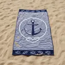 TOALLA PLAYA 12038 AZUL MARINO 90X165 SEA&SUN