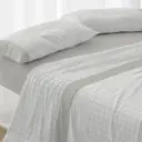 JUEGO DE SABANAS TELA 100% ALGODON 635 GRIS BURRITO BLANCO