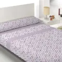 JUEGO DE SABANAS MICROFIBRA SELMA LAVANDA ROSSANA
