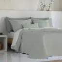 COLCHA BOUTI BARGA BORDADA VERDE STILIA HOME 