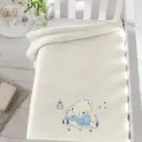MANTA CUNA GOFRADA 6623 110X140 C/62 AZUL PIELSA
