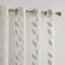 VISILLO JACQUARD HOJAS VD-5406 BEIGE 140X265 CAMALTEX 