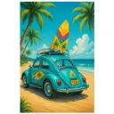 TOALLA PLAYA MICROFIBRA 90X170 07884 ESCARABAJO SUN & SURF