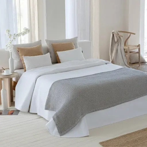PIE DE CAMA LISBOA GRIS 60X220 FUN&DECO 