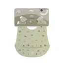 BABERO SILICONA ESTAMPADO MODELO GRANJA KOALA VERDE INTERBABY