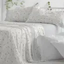 JUEGO DE SABANAS TELA 551 AZUL BURRITO BLANCO 