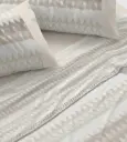 JUEGO DE SABANAS TELA 149 TAUPE BURRITO BLANCO 