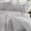 JUEGO DE SABANAS TELA 057 GRIS BURRITO BLANCO 