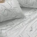JUEGO DE SABANAS TELA 100% ALGODON 641 VERDE BURRITO BLANCO 