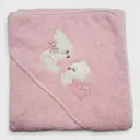 CAPA DE BAÑO OSITO ROSA 100X100 BEBEGIRO