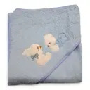 CAPA DE BAÑO OSITO AZUL 100X100 BEBEGIRO
