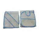 PACK GASA Y BABERO PARA BORDAR AZUL BEBEGIRO