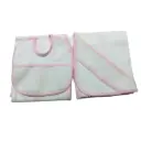 PACK GASA Y BABERO PARA BORDAR ROSA BEBEGIRO