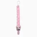 CHUPETERO TERCIOPELO OSITO ROSA BEBEGIRO