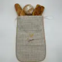 BOLSA PAN BORDADA LINO VICHY SC