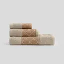 JUEGO DE TOALLAS 3PZS DANAE BEIGE EDEN 